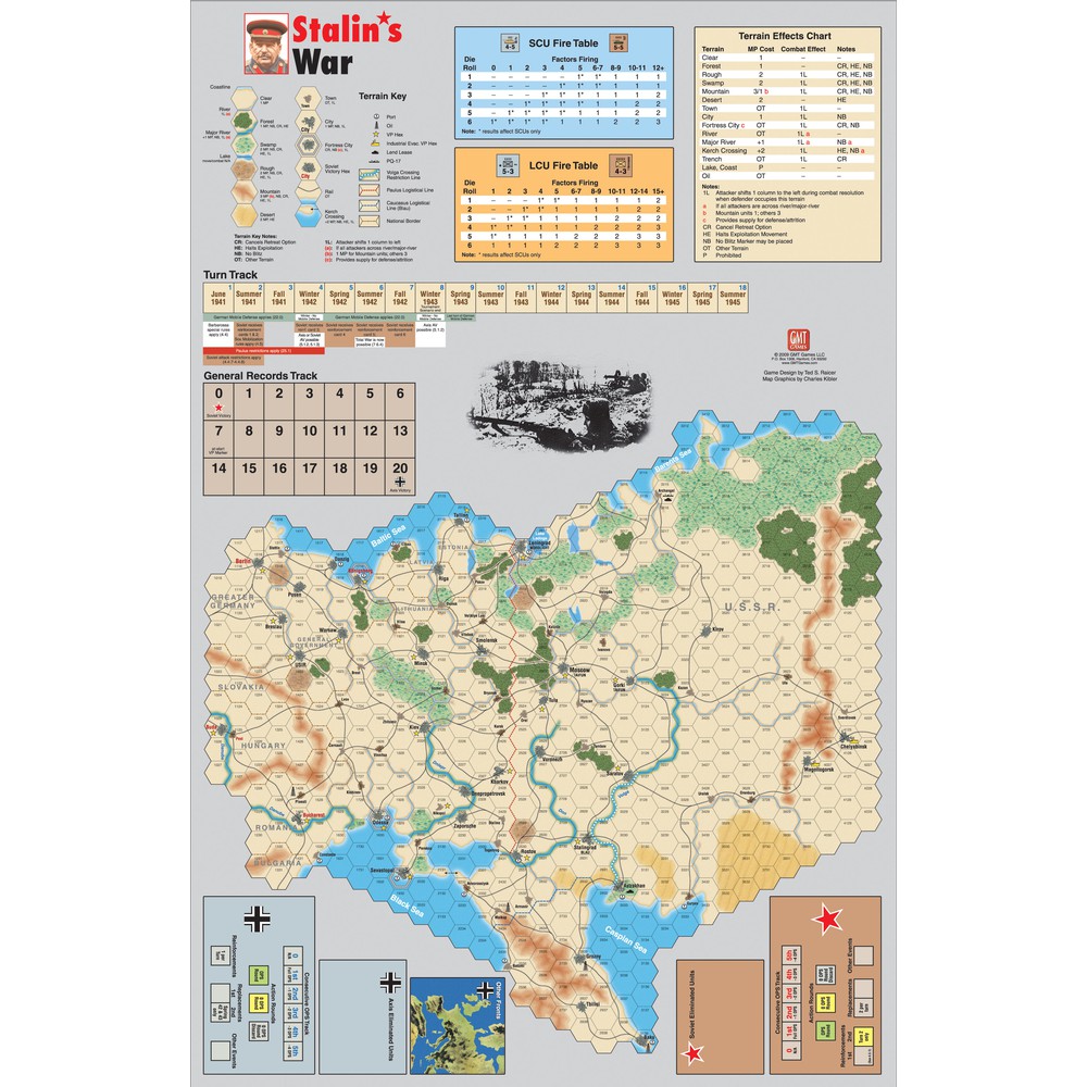 GMT Games - Stalin's War Mounted Map [::] Let's Play Games