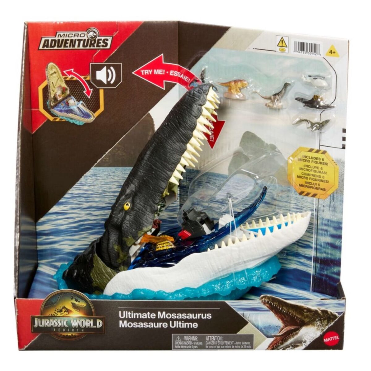 Jurassic World Saga Micro Deluxe Compact Mosasaurus - Main Image