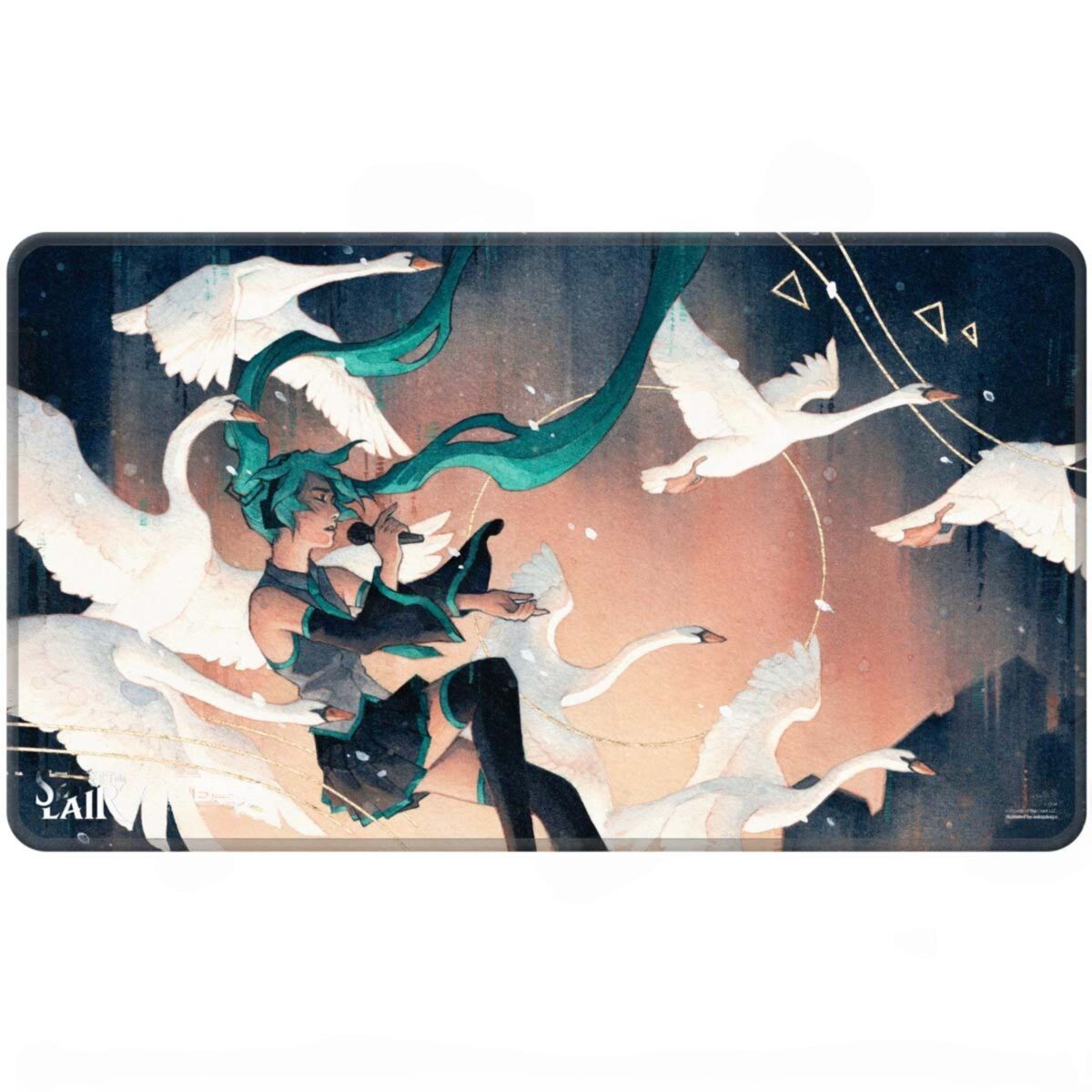 初音ミク MTG 白鳥の歌 プレイマット UltraPRO Ultra Pro: UP38660 Hatsune Miku - Stitched Edge Playmat - Winter