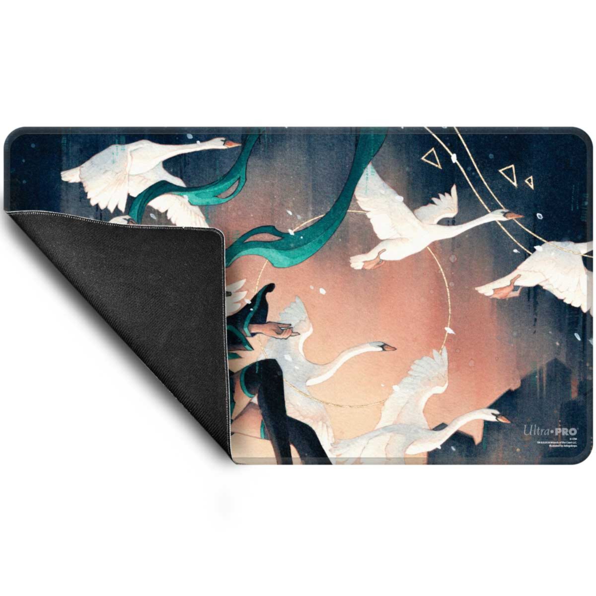 初音ミク MTG 白鳥の歌 プレイマット UltraPRO Ultra Pro: UP38660 Hatsune Miku - Stitched Edge Playmat - Winter