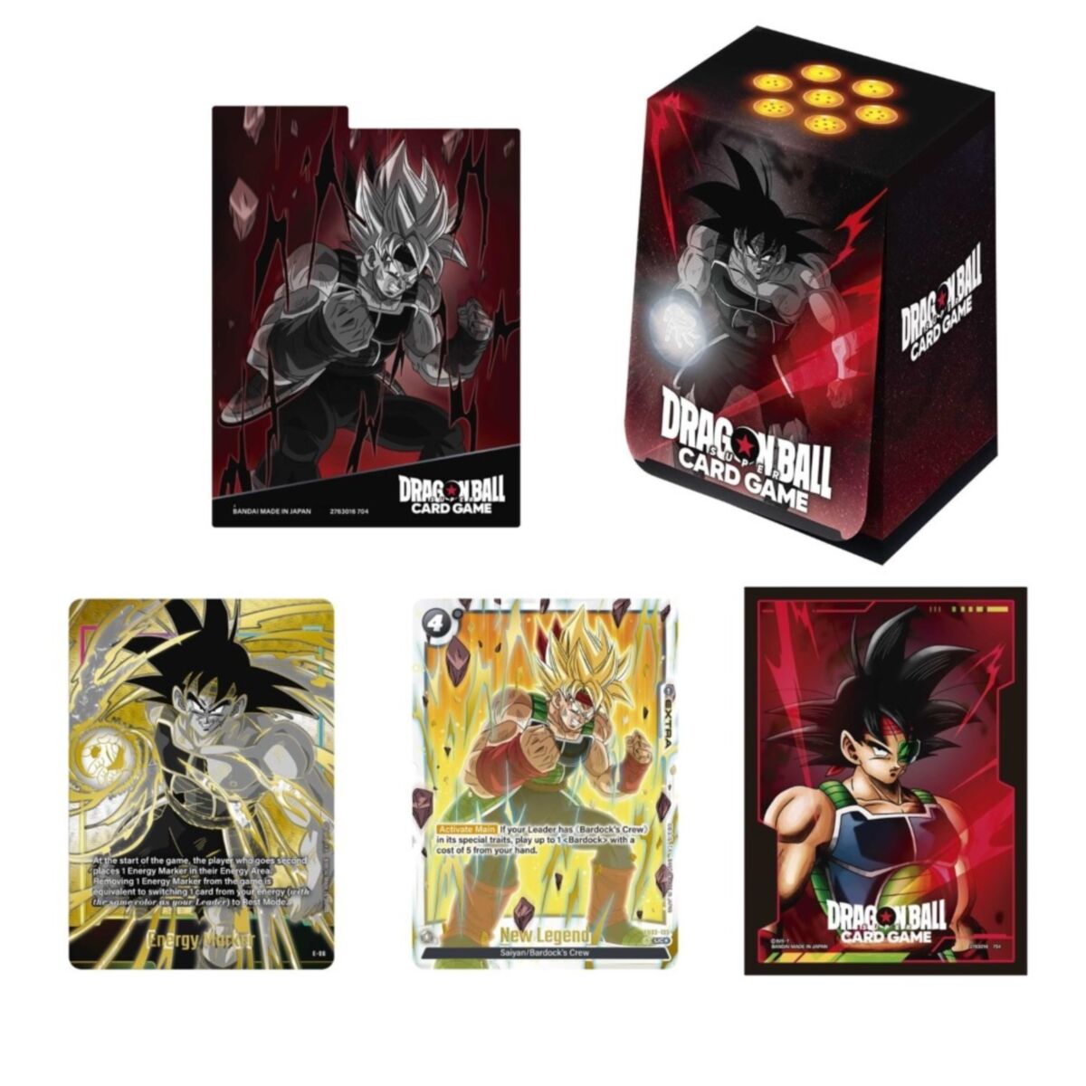 Dragon Ball Super Card Game: Fusion World  Official Card Case & Sleeves  Set 1 Display: Bardock [::] Let's Play Games