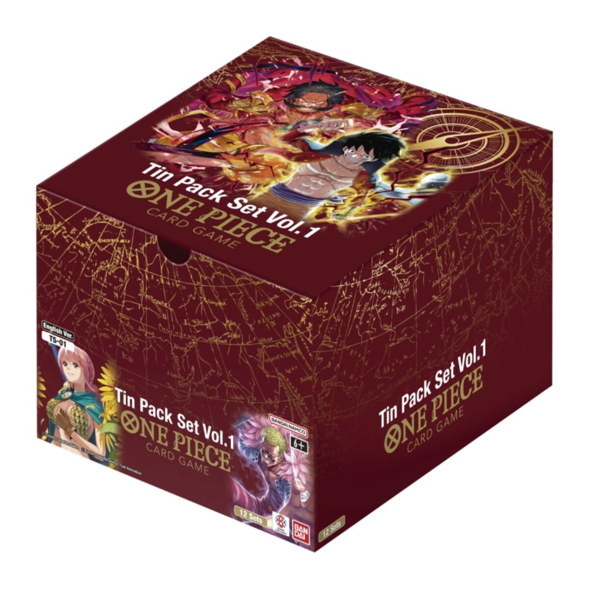 One Piece Card Game: Tin Pack Set Display – Vol. 1 [TS-01