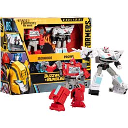 Transformers Ironhide and Prowl Buzzworthy Bumblebee Studio