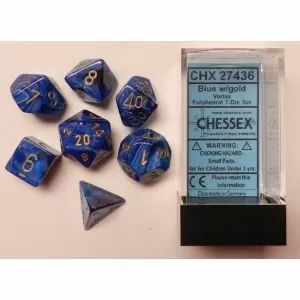CHX 27436 Vortex Blue/gold 7-Die Set