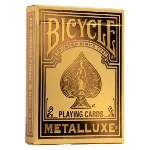Bicycle MetalLuxe Gold 2022 Playing Cards width=