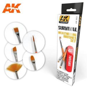 Ak Interactive - Brushes  - Survival Weathering Brush Set