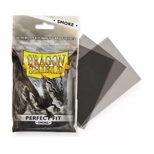 2 Packs Dragon Shield Sealable Inner Sleeve Smoke  