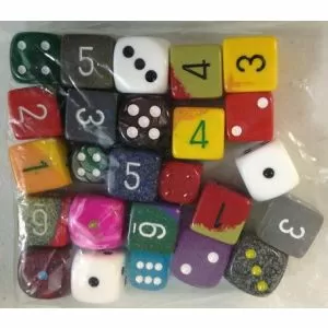 CHXD6BY25 25 Assorted D6