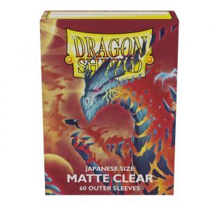 Dragon Shield: Japanese Size Outer Sleeves – Matte – Clear