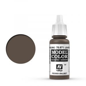Vallejo Model Colour - Leather Brown 17 ml Old Formulation