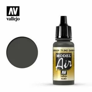 Vallejo Model Air - Dark Brown RLM61 17 ml