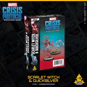 Marvel Crisis Protocol Miniatures Game Scarlet Witch and Quicksilver