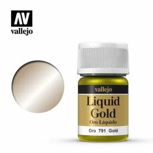 Vallejo Model Colour - Metallic Liquid Gold (Alcohol Base) 35 ml Old Formulation