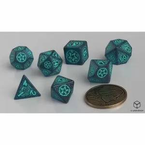 Q Workshop - The Witcher Dice Set Yennefer - Sorceress Supreme Dice Set 7 With Coin
