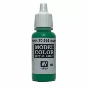 Vallejo Model Colour - Transparent Green 17 ml Old Formulation