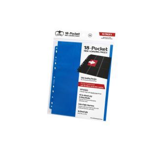 Ultimate Guard: Binder Pages – 18-Pocket Side-Loading – Blue (10-Pack)