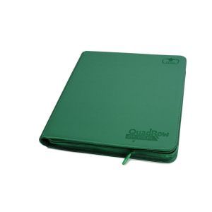 Ultimate Guard: Portfolio – 24-Pocket QuadRow XenoSkin ZipFolio – Green