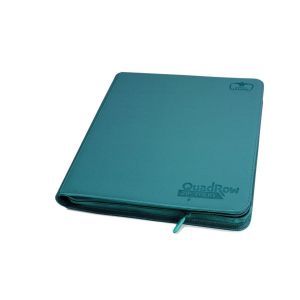 Ultimate Guard: Portfolio – 24-Pocket QuadRow XenoSkin ZipFolio – Petrol Blue