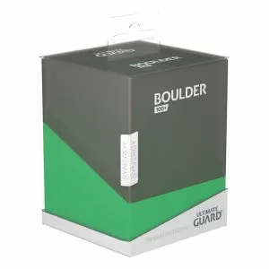 Ultimate Guard Synergy Boulder 100+ Black/Green Deck Box