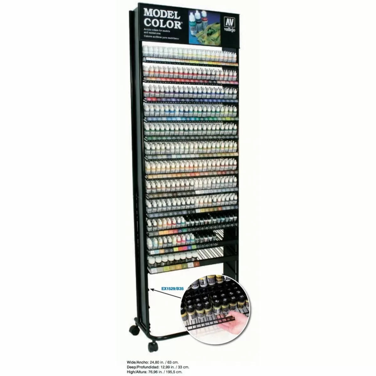 Vallejo Model Colour - Complete Range Display (Stand with Paints) [::]  Let's Play Games