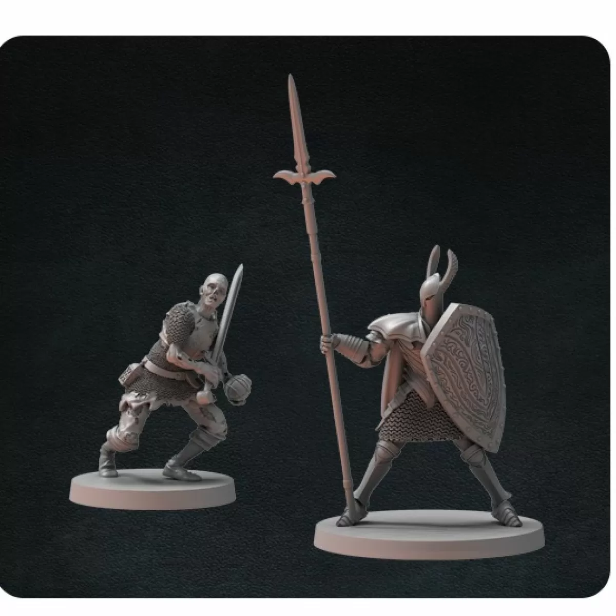 Knight Miniature D&D RPG Tabletop Dungeons and Dragons Galaad Miniatures  Knight Miniature Dark Souls Dark Souls Mini -  Sweden